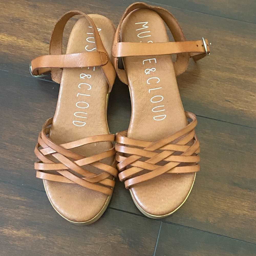 Musse & Cloud Clog Dalila Sandals Camel